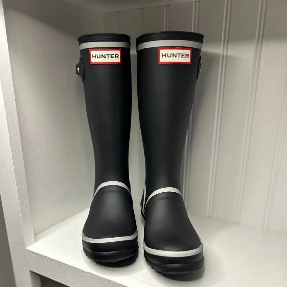 Hunter original reflective outline boot in US 2 Little Kid